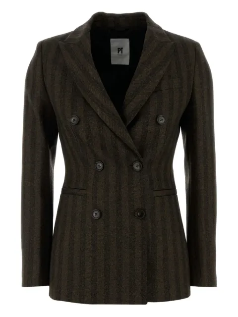PT Torino button fasteningl jacket Brown TW3FDP130TORRG24