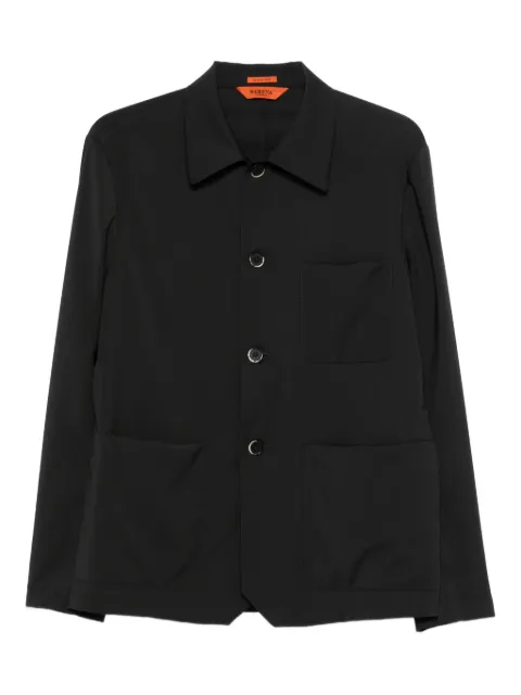 Barena button-down overshirt Black OSU53000478