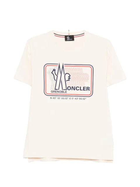 Moncler Grenoble logo-print T-shirt Neutrals L10978C000098790F