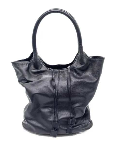 Vic Matie drawstring leather tote bag Black 1H0640TTRAVEL101