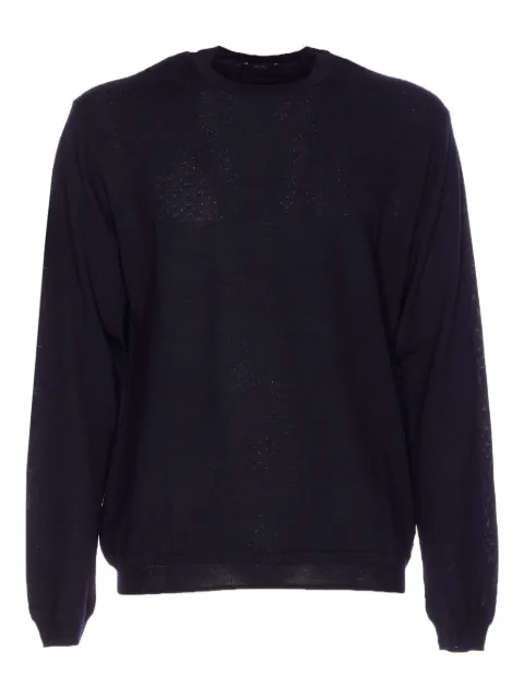 Hosio crewneck long-sleeves sweater Blue 104M0140