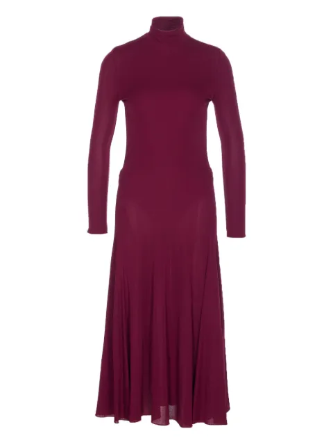 Alaïa heart-back high-neck maxi dress Purple AA9R2789J070B350