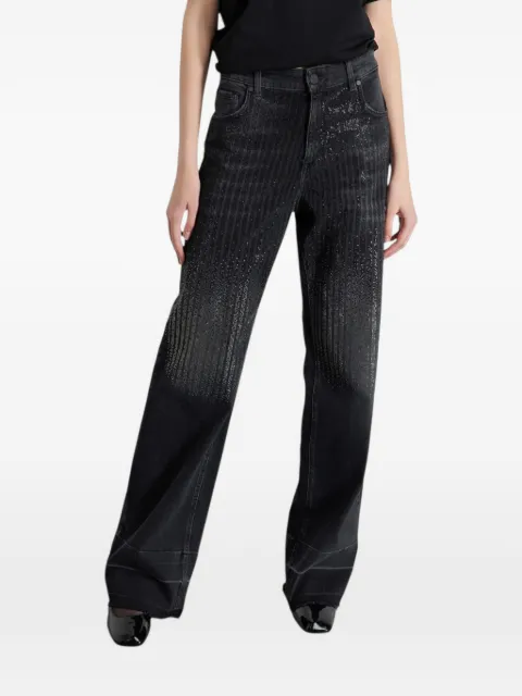 Gaëlle Paris embellished denim jeans Black GAABW08505