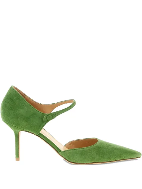 Francesco Russo 55mm pointed-toe heeled pumps Green R1P1005N201351