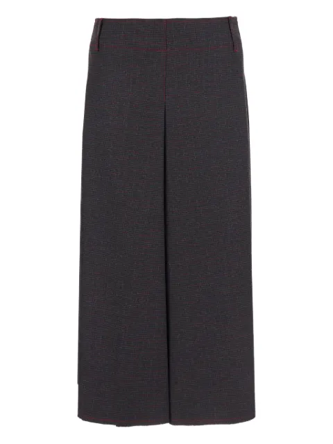 Merci contrasting stitching patch pocket midi skirt Blue GN169UNICA
