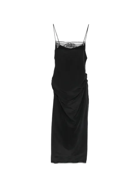 Magda Butrym lace-trim midi dress Black 261426