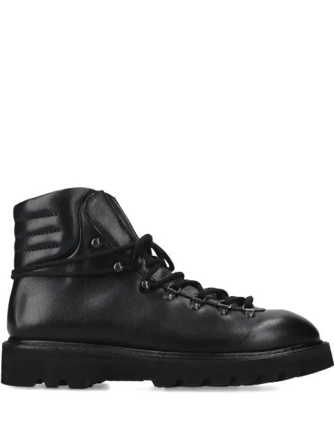 Premiata lace-up leather boots Black 32122ELBANEROBARRETTGY