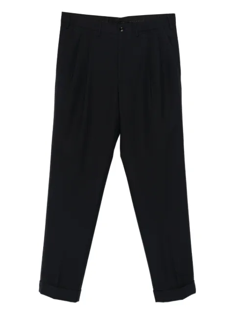 Dell'oglio pleated cuffed trousers Blue CLARKE4097B