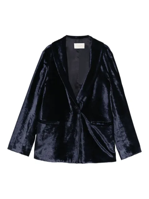 Montedoro pocket velvet blazer Blue 6B1027N4613