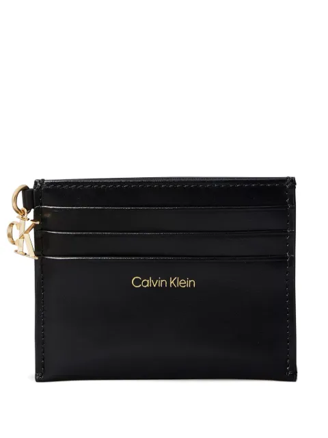 Calvin Klein logo-stamp cardholder Black LV04F1076GUB1