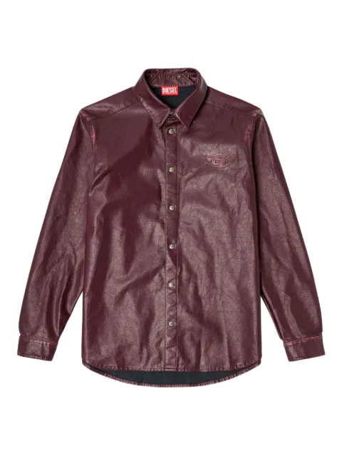 Diesel x Farfetch Fr-S-Simply embossed logo shirt Purple P017000SPFG