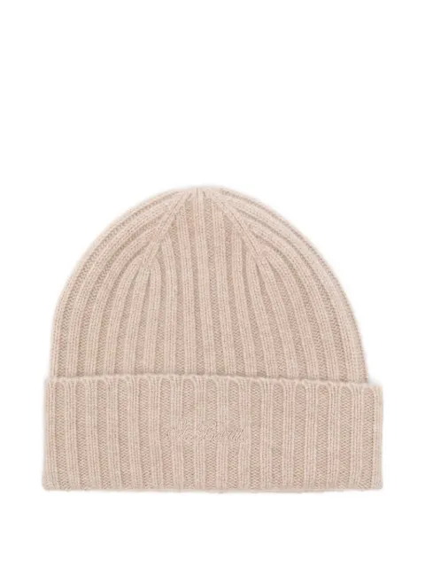 MC2 Saint Barth ribbed embroidered hat Neutrals WENG025