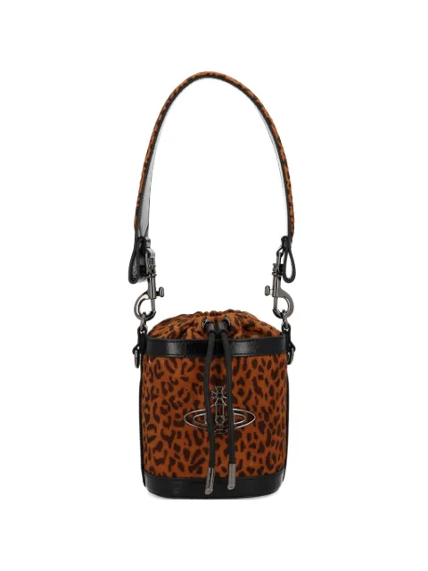 Vivienne Westwood animal-print Orb shoulder bag Brown 4C030009WL00BYD201