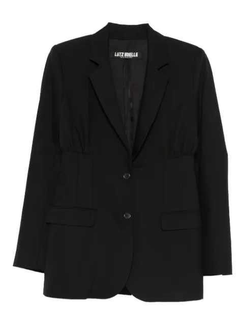 Lutz Huelle Adore button-fastening blazer Black ADOREDUC2000