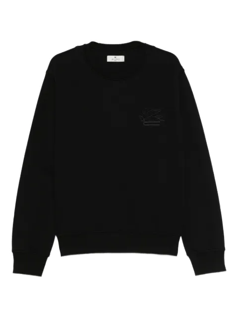 ETRO embroidered crew neck sweatshirt Black MRMB0010AJ292