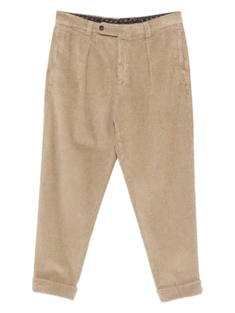 Berwich Chiaia GD pleated corduroy trousers Neutrals CHIAIAGDDV0001