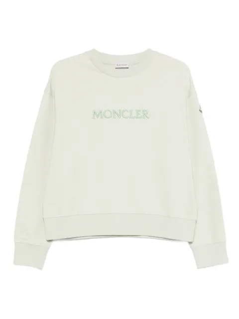 Moncler logo sweatshirt Green L10938G0002089B2V