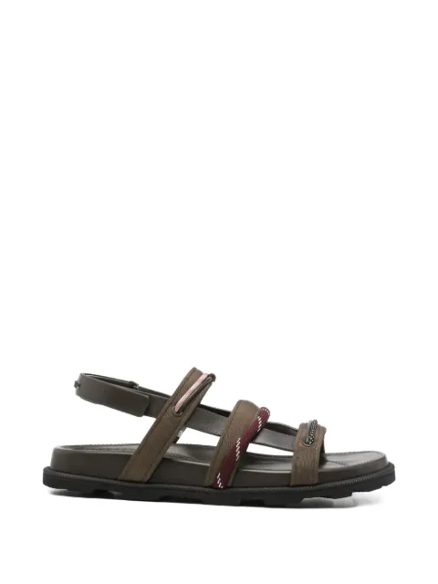 Moncler multi-strap leather sandals Green L109B4L00010M9338