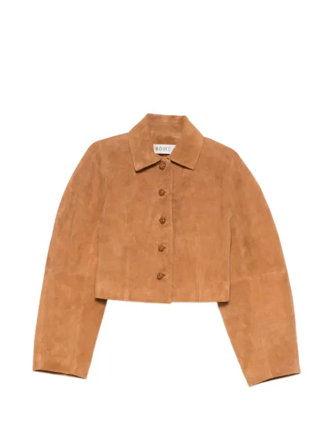 Róhe cropped suede jacket Brown 41811126