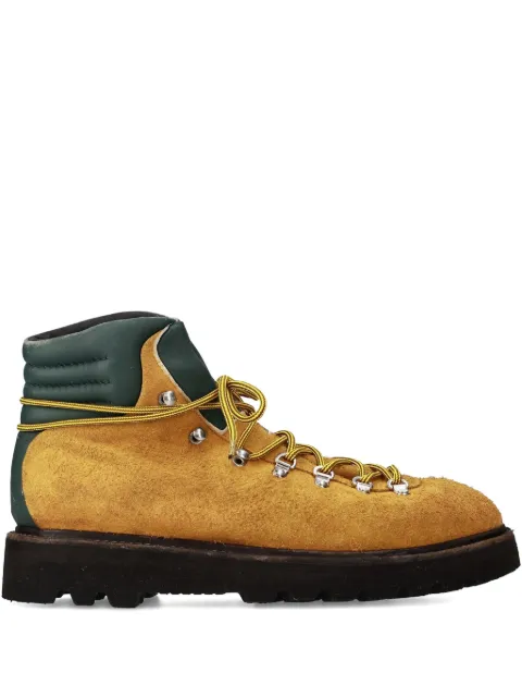 Premiata lace-up panelled boots Brown 32122PANNOGOLDSTVERDEBARRETTGY