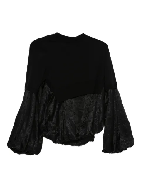 Noir Kei Ninomiya x Comme Des Garçons panelled top Black 3PN003