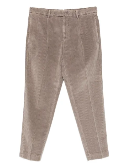 Dell'oglio pleated corduroy trousers Brown SCILLADSE3407