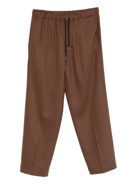 Costumein drawstring tailored trousers Brown PAJAMALURAS