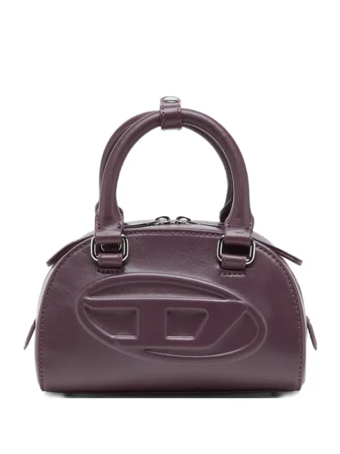 Diesel 1DR Dome-mini bowling bag in leather Purple P01709PR227