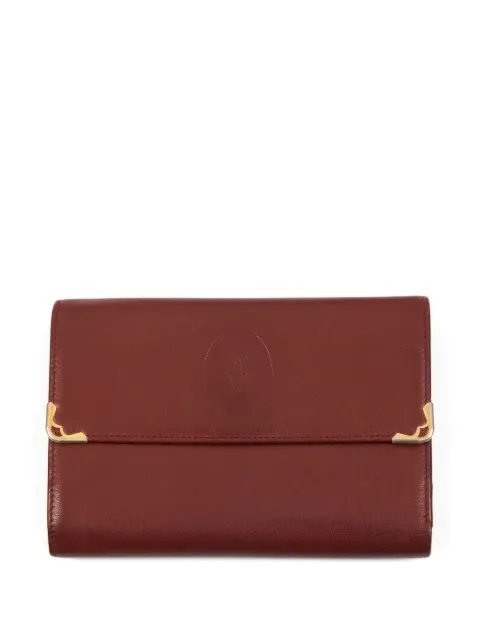 Cartier 1990s leather wallet Red 15016197