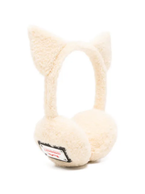 Charles Jeffrey Loverboy Loverboy cat-ear fleece earmuffs Neutrals 052140404