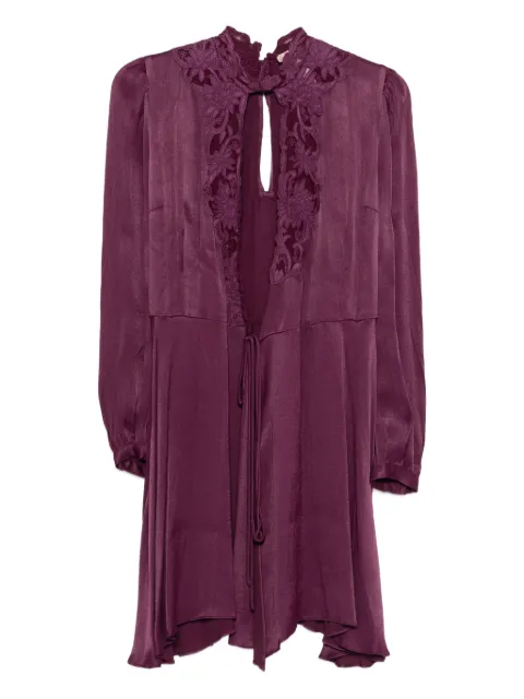 TWINSET Abito floral lace dress Purple 252TT2245