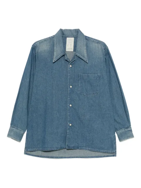 Kuro chest-pocket denim shirt Black 964196
