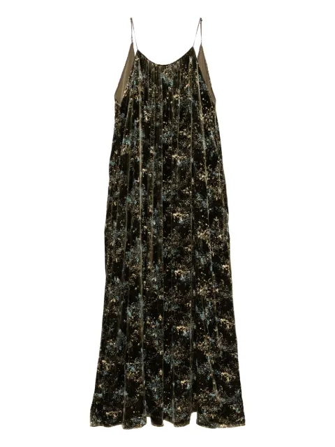 YANGKEHAN floral-print maxi dress Green YKH25ADRS398F