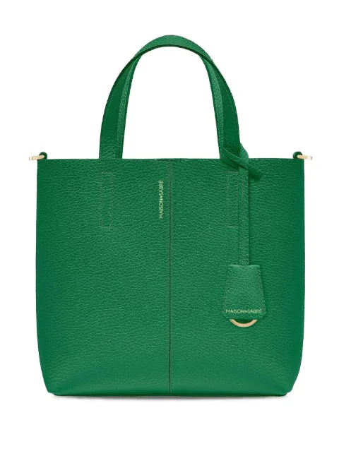 MAISON de SABRÉ small leather Soft tote bag Green SOMI