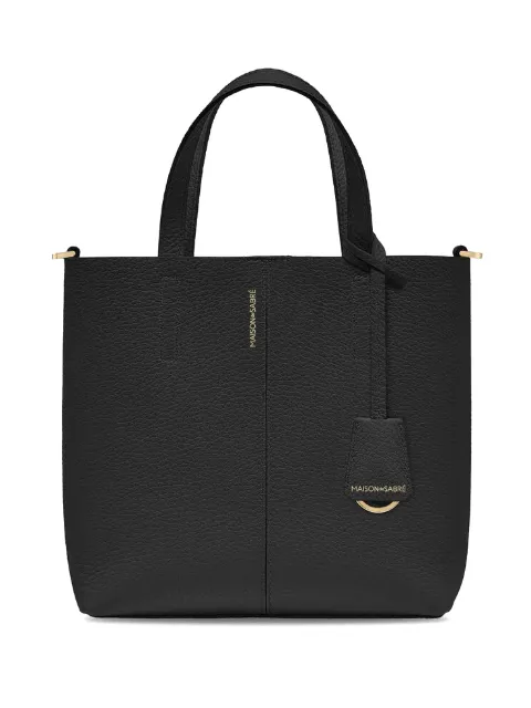 MAISON de SABRÉ small leather Soft tote bag Black SOMI