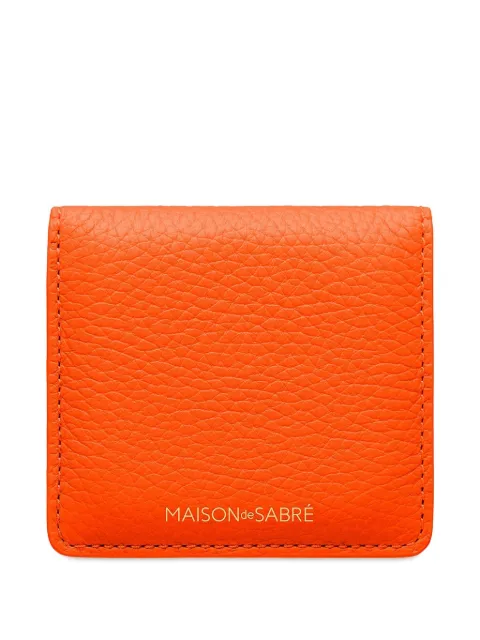 MAISON de SABRÉ leather compact mirror Orange CM