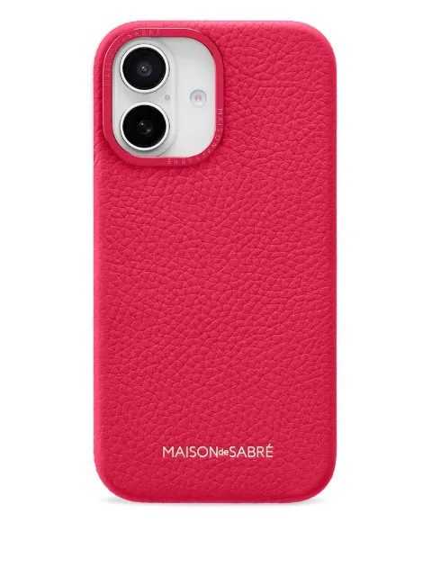 MAISON de SABRÉ Leather Phone Case (iPhone 16) Pink 16