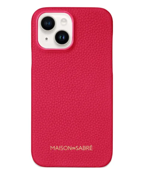 MAISON de SABRÉ leather iPhone 15 case Pink 15