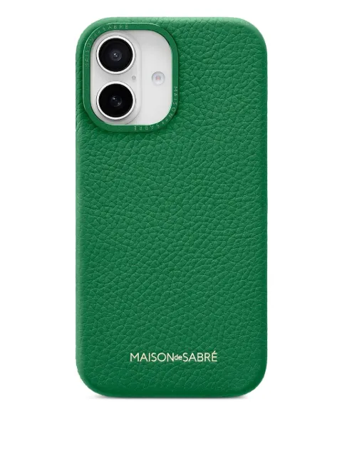 MAISON de SABRÉ Leather Phone Case (iPhone 16) Green 16