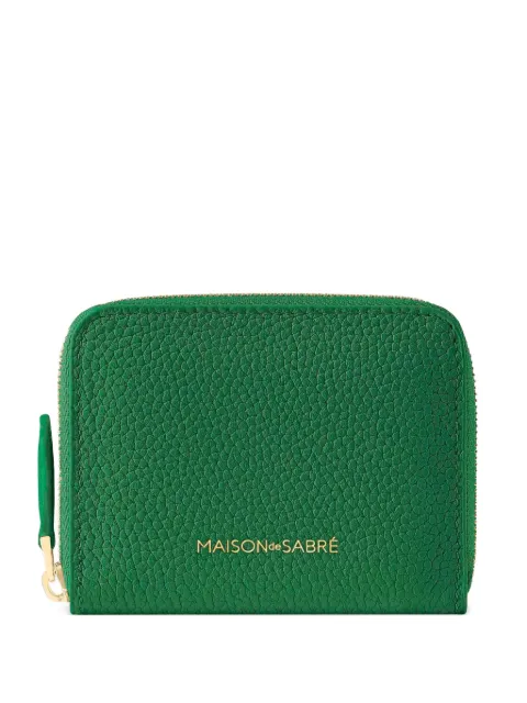 MAISON de SABRÉ small leather zip-fastening wallet Green WAZI