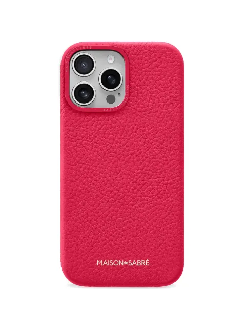 MAISON de SABRÉ leather iPhone 16 Pro phone case Pink 16P