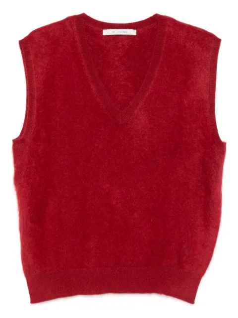 absolut cashmere Miriam V-neck vest Red ACF204109C