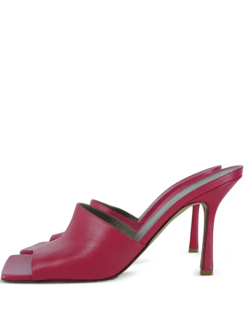 Bottega Veneta Pre-Owned 100mm leather mules Pink 2054791