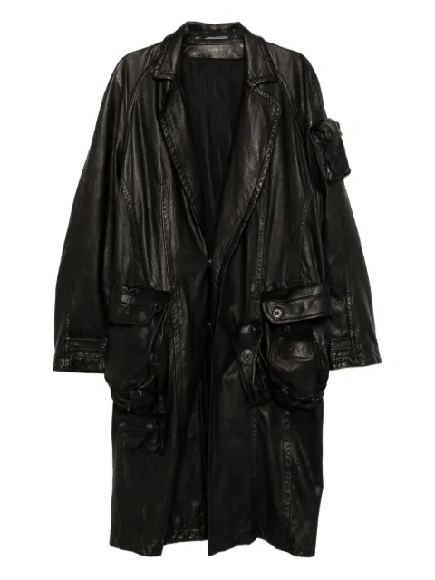 Julius Gas Mask coat Black 917COM1