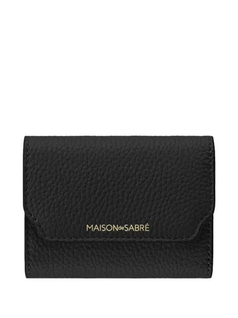 MAISON de SABRÉ Leather Trifold Wallet Black WATRI