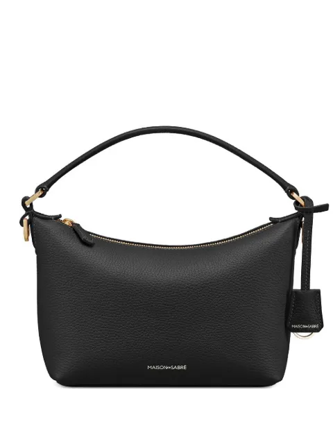 MAISON de SABRÉ small leather trapezoid bag Black TRHO