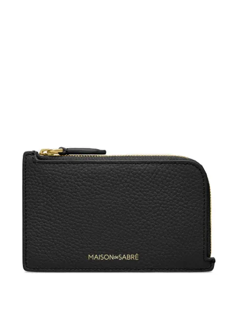 MAISON de SABRÉ zipped card holder Black ZICA