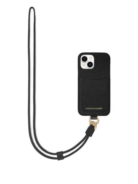 MAISON de SABRÉ sling iPhone 15 case Black SPC15