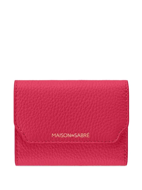 MAISON de SABRÉ Leather Trifold Wallet Pink WATRI