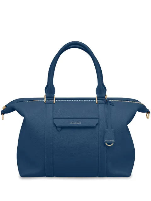 MAISON de SABRÉ Large Leather Weekender Bag Blue BATRTO